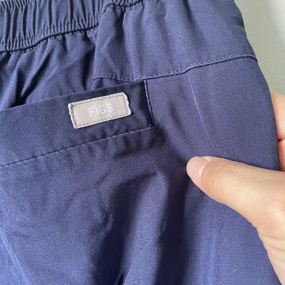 FIGS Mesh Lined Jogger Scrub Pants Medical Nurse Navy Blue Men's Size Large Tall - Picture 8 of 16